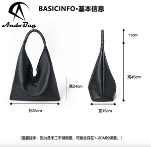 Sac fourre-tout vintage en cuir véritable AndoBag, grande capacité, nouvelle mode, pour femmes, décontracté, tendance, sac bandoulière 2541 - Product Image 4
