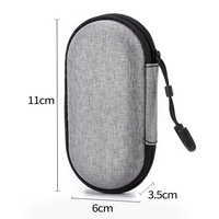 Sac de transport rigide en nylon EVA, étanche, antichoc, boîte de rangement protectrice pour appareil photo, écouteurs, chargeur, batterie externe, téléphone portable