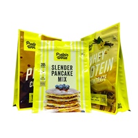 Sac alimentaire à fond plat, personnalisé, avec fermeture éclair, pour crêpes de maïs, 500g 1000g
