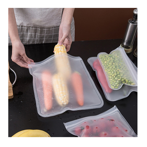 EVA silicone Reusable Food Storage Bag Refrigerator Food Storage Bag Fruits And Vegetables Food Sealed Bag