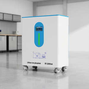 Batterie de stockage d'énergie domestique au lithium LiFePO4 15 kWh avec adaptateur CA, contrôleur MPPT, empilable sur réseau, 800 cycles, sortie 0-5 kWh - Product Image 2