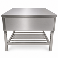 Meja Pemanas Isolasi Perak Stainless Steel 201/304 Asal Cina untuk Peralatan Dapur Komersial Sekolah Hotel