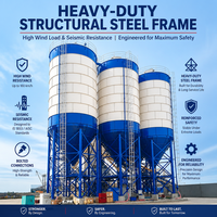 Système de stockage modulaire de ciment en acier boulonné de 600 tonnes, norme d'exportation, pour projets EPC à l'étranger, certifié CE