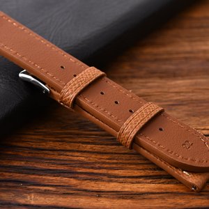 Correa de Reloj Upro de Cuero Genuino de Lujo, 18mm 19mm 20mm 22mm, Correa de Reloj Vintage de Cuero Vacuno Suave para Hombre y Mujer, Correa de Repuesto - Product Image 2