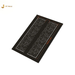 EX131 1219x2438mm 1,2mm decorativo Super espejo acabado grabado hoja de acero inoxidable para puerta de ascensor y cabina - Product Image 5