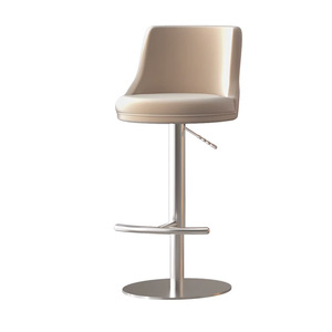 <span class=keywords><strong>Taburete</strong></span> de Bar Giratorio Ajustable con Asiento Acolchado de Cuero Sintético, Base de Metal Multicolor para <span class=keywords><strong>Cocina</strong></span>/Bar - Product Image 6