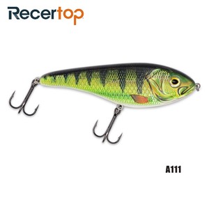 6 ''Slider Jerk che affonda lentamente grandi oggetti da pesca muschiati luccio - Product Image 4