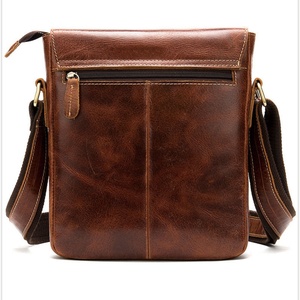 Luxury Men's Messenger Shoulder Crossbody Bags Full Grain Genuine Leather - Product Image 4