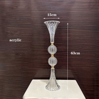 Acrylique Transparent Vase Table Fleur Stand Centres De Table De Mariage Fleur Titulaire Props Partie Événement Table Décoration
