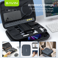 Étui de protection pour tablette BAVIN BE11, en peluche, portable, avec fermeture éclair, accessoires de rangement, pochette pour iPad