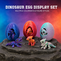Set de Huevos de Dinosaurio para Armar, Impresos en 3D, con Efecto de Rotura y Figura de Dinosaurio en Miniatura, Material PLA