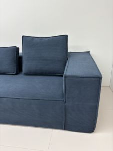 Canapé modulaire convertible en cube, canapé-lit deux places, housse en tissu lavable, design contemporain pour appartement, salon - Product Image 5