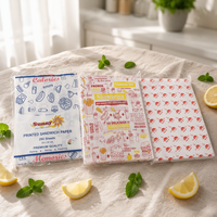 Papier d'emballage pour sandwichs imprimé pour boulangerie, restaurant, café, restauration, emballage alimentaire à emporter, feuilles personnalisées avec logo