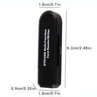 Logo personnalisé OTG Type-C USB2.0 SD TF SD OTG Lecteur de carte graveur pour PC Téléphone portable Tablette