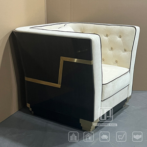 Updecors Luxury Modern Single Living Room Leather <b>Sofas</b> Chair Italian Style Leather Chair Geniune Leather Chair - Product Image 3