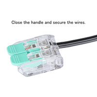 Bloc de bornes à ressort GW OJ-262 2P, connecteur rapide à enfiler OJ-262 2P, installation sans outil pour câblage domestique et industriel