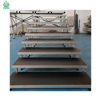 Vente directe du fabricant Scène d'escalier en aluminium portable de 2 m de hauteur réglable pour cérémonie d'événement