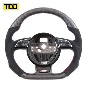 Volant en fibre de carbone véritable TDD compatible avec Audi A4A5S4S5A6S6A 2014 Audi S6 Volant en carbone - Product Image 4