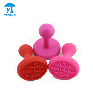 ซิลิโคนยางแสตมป์คุกกี้ไม้Handle Stamper,บิสกิตแสตมป์วันหยุดคุกกี้เครื่องมือ - Product Image 4