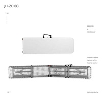 Banc de mariage pliable en plastique, meuble de pique-nique intérieur et extérieur, blanc, 25,5 m 6ft