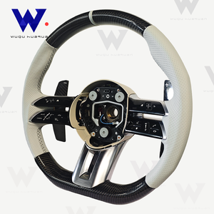 Adecuado para <span class=keywords><strong>Mercedes</strong></span> Benz W213 C238 GLE W167 C167 <span class=keywords><strong>GLS</strong></span> X167 GLC X254 C254 E53 E63 AMG volante de fibra de carbono de cuero - Product Image 6