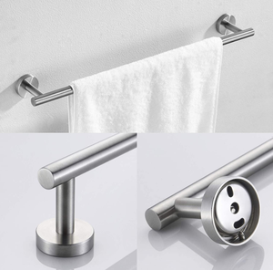 Một Bộ phụ kiện phòng tắm <span class=keywords><strong>satin</strong></span> nickel chrome đen khăn chủ giữ giấy móc SS304 - Product Image 5