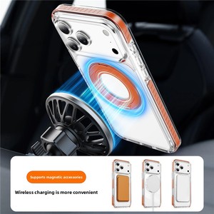Étui rotatif en acrylique compatible avec <span class=keywords><strong>iPhone</strong></span> 17/17 <span class=keywords><strong>Pro</strong></span> Max, design transparent, protection magnétique, résistant aux chutes, sensation agréable au toucher - Product Image 3