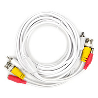 Câble CCTV 3-en-1 BC Conductor BNC RCA DC, câble audio-vidéo-alimentation, câble d'extension analogique AHD TVI CVI CVBS, câble anti-interférence