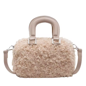 Sac à main en peluche zippé pour femme, nouvelle collection hiver 2026, sac bandoulière coréen tendance - Product Image 6