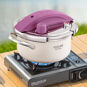 Casserole à pression en acier inoxydable 316, cuisine domestique, multifonctionnelle, 4L, mini-casserole à pression pour cuisinière à gaz et à induction - Product Image 6