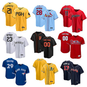 Großhandel Maßgefertigte Bedruckte Atmungsaktive Schnelltrocknende Herren-Baseball-Trikots Hochwertig 100% Polyester Genäht # 13 # 2 Limitierte Auflage - Product Image 6
