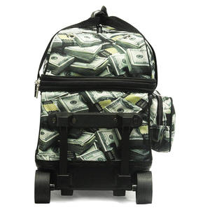 Bolsa de Bolos Brunswick Compartments de Poliéster para Dos Bolas con Ruedas, Carro de Bolos para Una Bola, Incluye Bolsas para Zapatos - Product Image 2