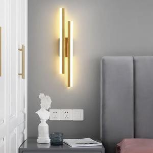 Applique Murale Moderne Nordique <span class=keywords><strong>de</strong></span> Luxe en Fer, Source Lumineuse LED Dorée et Noire pour <span class=keywords><strong>Chevet</strong></span> et Mur <span class=keywords><strong>de</strong></span> Fond - Product Image 4