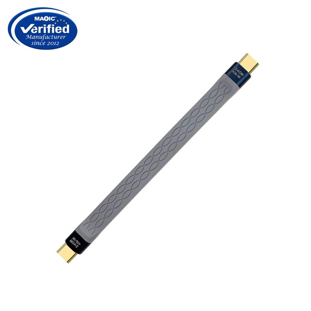 FPC Flat 240w USB4 Type C Cable 40Gbps 20Gbps 8k 60hz Flexible Short USB C 4.0 Cable Fast Charging USB 4 Cable