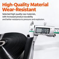Tuyau plat en PE pour système d'irrigation agricole et de jardin, tuyau de refoulement flexible résistant aux UV, double couche, usine OEM ODM