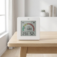 Moniteur de qualité de l'air ambiant ZenMeasure, capteur de CO2, de température et d'humidité, compteur de CO2 mural