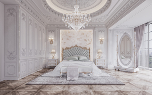 Villa Neoclassica di Lusso Eco-Sostenibile: Soluzione Completa con Rendering <span class=keywords><strong>3D</strong></span>, Progetto Architettonico, Design d'Interni, Bagno, Camera da Letto, Soggiorno - Product Image 5
