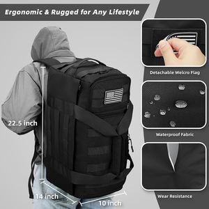 3-इन-1 सामरिक डफ़ल बैकपैक कसरत जिम बैग के लिए जिम बैग कसरत जिम बैग - Product Image 3