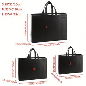 Heavy Duty Structured Tote for Merchandise with Sturdy Bottom Reinforced Handles Laminated Non Woven <b>Bag</b> - Product Image 3