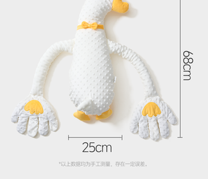 Almohada Grande Blanca <span class=keywords><strong>de</strong></span> Ganso <span class=keywords><strong>de</strong></span> Peluche <span class=keywords><strong>para</strong></span> Bebés, Alivia Gases, Calma el Sueño, Imprescindible <span class=keywords><strong>para</strong></span> un Sueño Independiente y sin Hinchazón - Product Image 6
