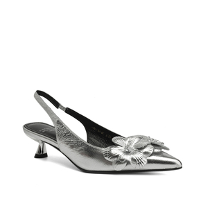 WETKISS OEM oro argento fiore <span class=keywords><strong>donna</strong></span> pump <span class=keywords><strong>scarpe</strong></span> <span class=keywords><strong>eleganti</strong></span> tacco basso Slingback <span class=keywords><strong>scarpe</strong></span> da <span class=keywords><strong>donna</strong></span> pump <span class=keywords><strong>bianche</strong></span> pump <span class=keywords><strong>scarpe</strong></span> da <span class=keywords><strong>donna</strong></span> - Product Image 3
