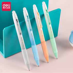 Deli A667 Erasable Gel Pen 0.5mm Crystal Blue Corrects Grip Posture General Use - Product Image 2