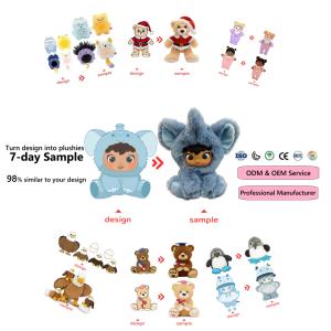 Offre spéciale Design personnalisé logo animal en peluche personnalisé en gros peluche mascotte forêt dessin animé peluche poupée <span class=keywords><strong>jouets</strong></span> - Product Image 1