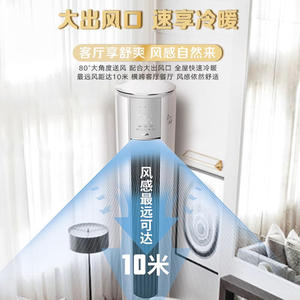 เครื่องปรับอากาศแบบติดผนัง AUX 3 แรงม้า ระบบอินเวอร์เตอร์ ประหยัดพลังงาน ควบคุมด้วยเสียง สำหรับห้องนั่งเล่น ระบบทำความเย็นและความร้อน - Product Image 1