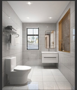 Carreaux de sol et de mur en marbre, en porcelaine, pleine masse, émaillés, 400*800 mm, pour salle de bain et balcon - Product Image 5