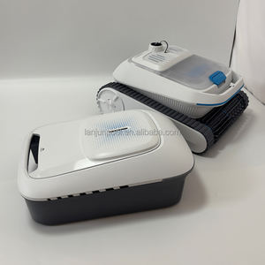 Robot de <span class=keywords><strong>piscine</strong></span> intelligent sans fil avec batterie longue durée et aspiration puissante pour piscines enterrées-recharge automatique et contrôle par application - Product Image 2