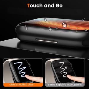 กระจกเทมเปอร์3D คุณภาพสูงกันรอยขีดข่วนบางเฉียบปกป้องเต็มหน้าจอนาฬิกาอัจฉริยะติดตั้งง่ายไร้ฟอง - Product Image 3