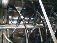 Mélangeur de poudre et de granulés industriels série WLDH, machine de mélange en acier inoxydable, mélangeur à ruban horizontal pour produits chimiques et alimentaires