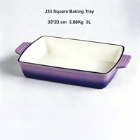 Ensemble de 5 casseroles en fonte antiadhésives, compatibles avec les cuisinières à induction et à gaz, pour la cuisine à domicile