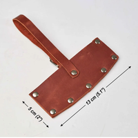 Étui rétro en cuir PU pour hache, housse rivetée pour lame d'hache, accessoire d'outil d'extérieur, protège-hache